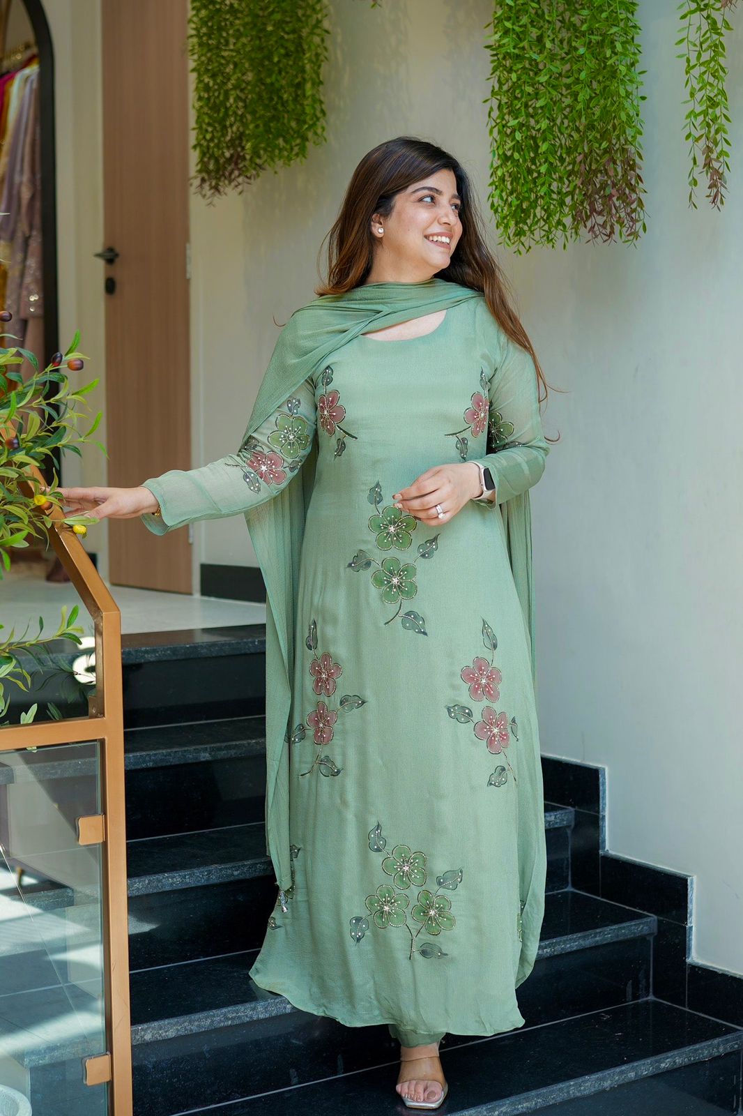 Maverick Fusion 3 Piece A-line Kurti Set
